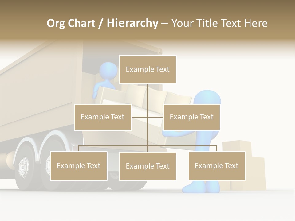 A Person Pushing A Large Box On The Back Of A Truck PowerPoint Template