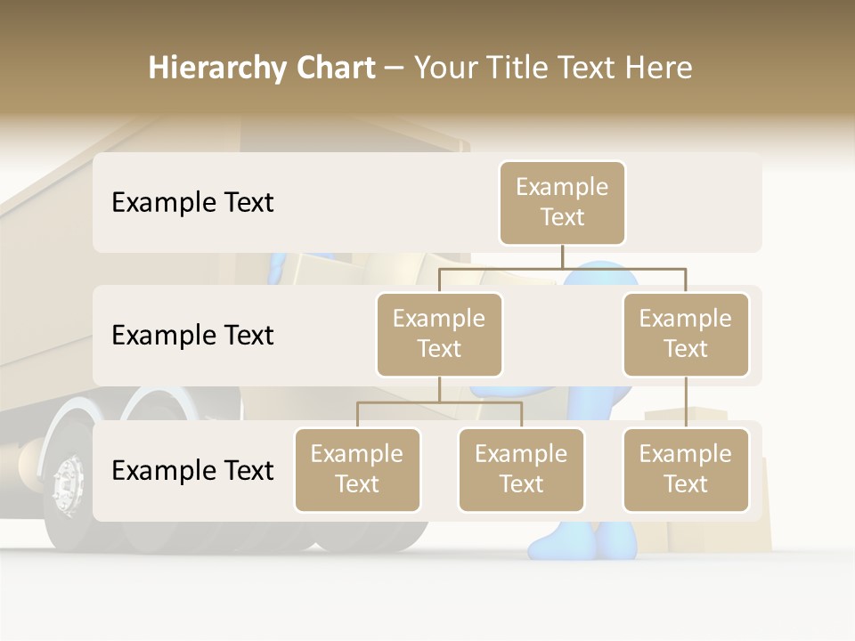 A Person Pushing A Large Box On The Back Of A Truck PowerPoint Template