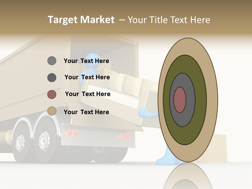A Person Pushing A Large Box On The Back Of A Truck PowerPoint Template