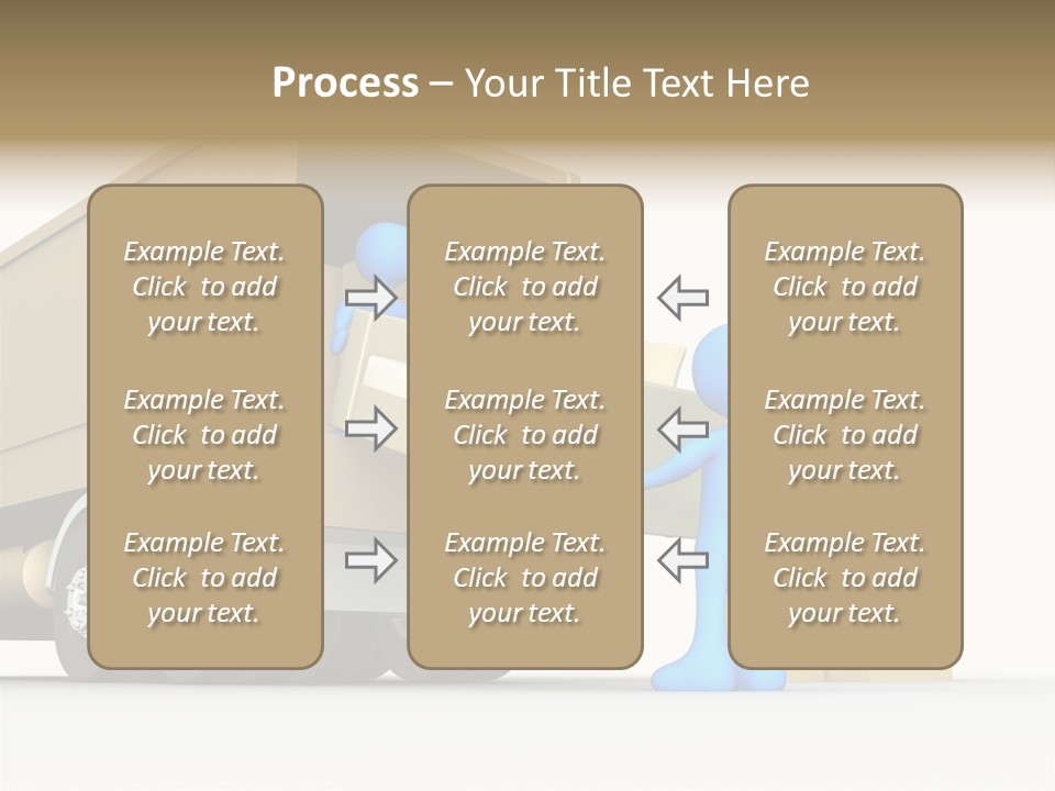 A Person Pushing A Large Box On The Back Of A Truck PowerPoint Template