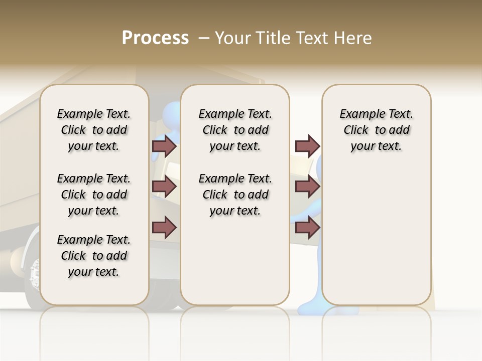 A Person Pushing A Large Box On The Back Of A Truck PowerPoint Template