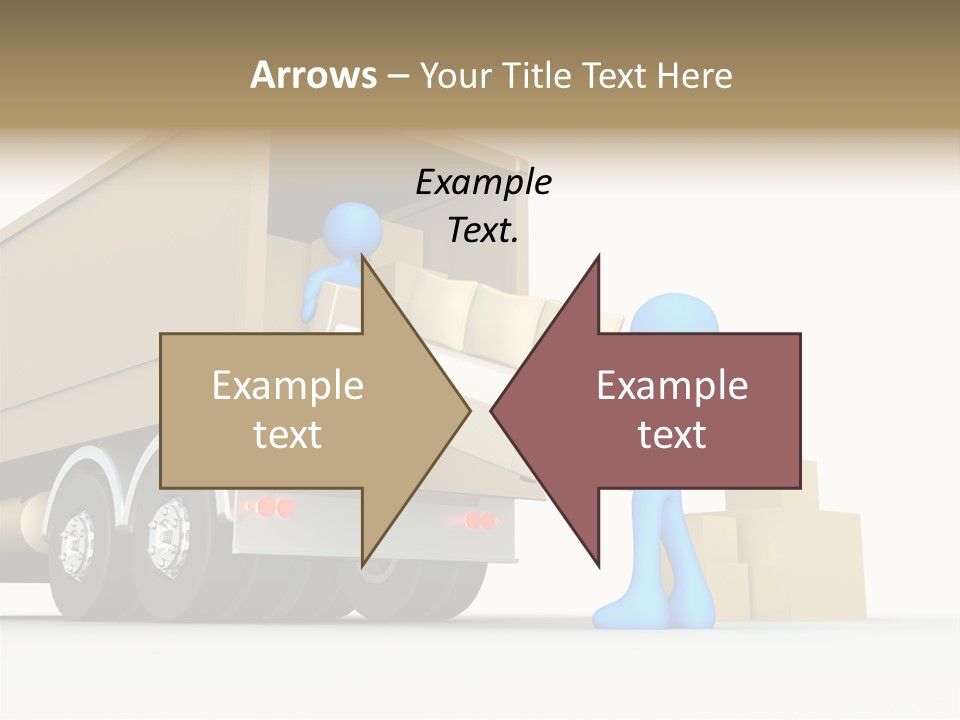 A Person Pushing A Large Box On The Back Of A Truck PowerPoint Template