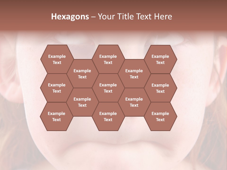 Young Girl Puckering Mouth And Rolling Eyes PowerPoint Template