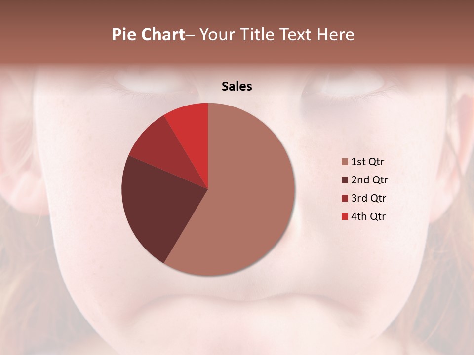 Young Girl Puckering Mouth And Rolling Eyes PowerPoint Template