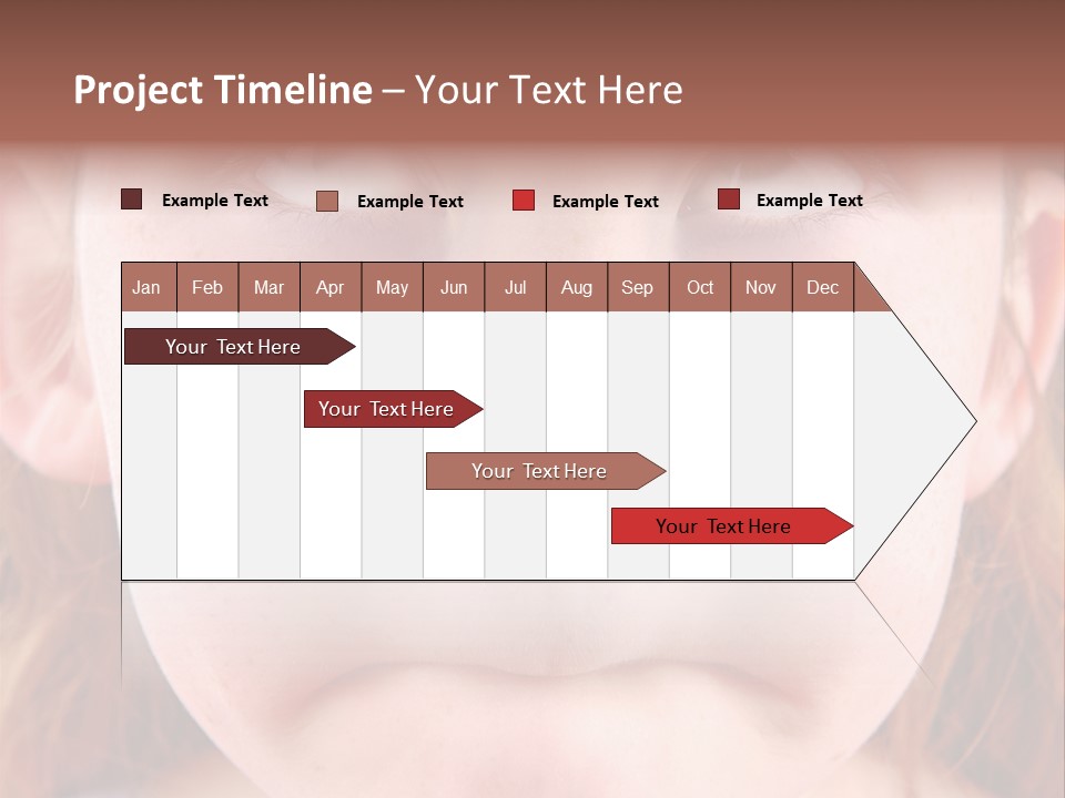 Young Girl Puckering Mouth And Rolling Eyes PowerPoint Template