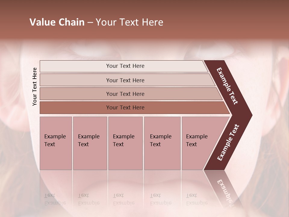 Young Girl Puckering Mouth And Rolling Eyes PowerPoint Template