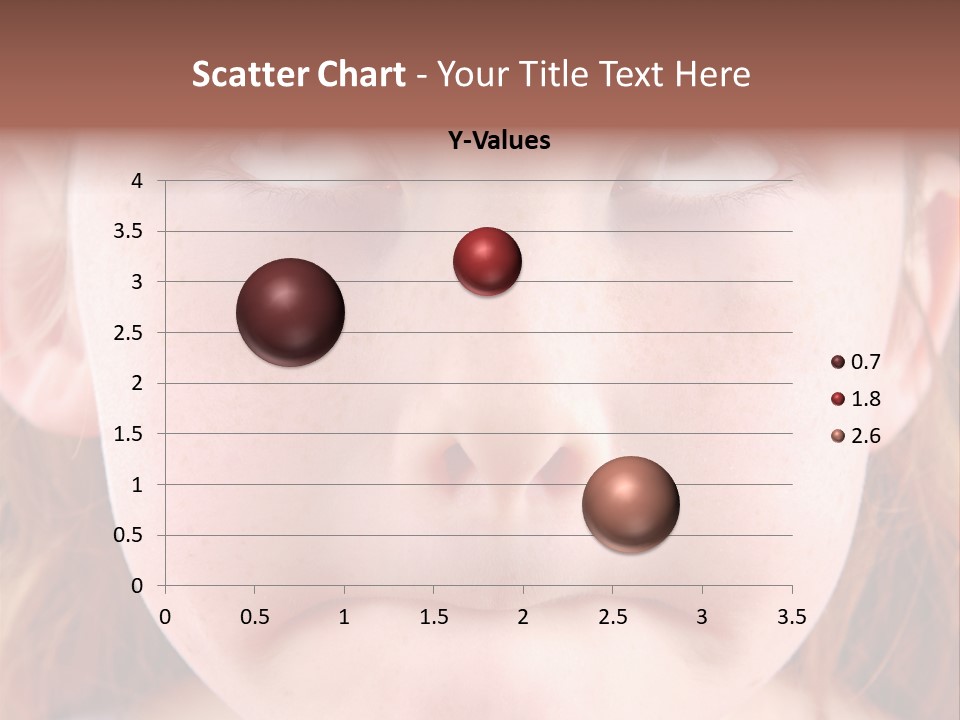 Young Girl Puckering Mouth And Rolling Eyes PowerPoint Template