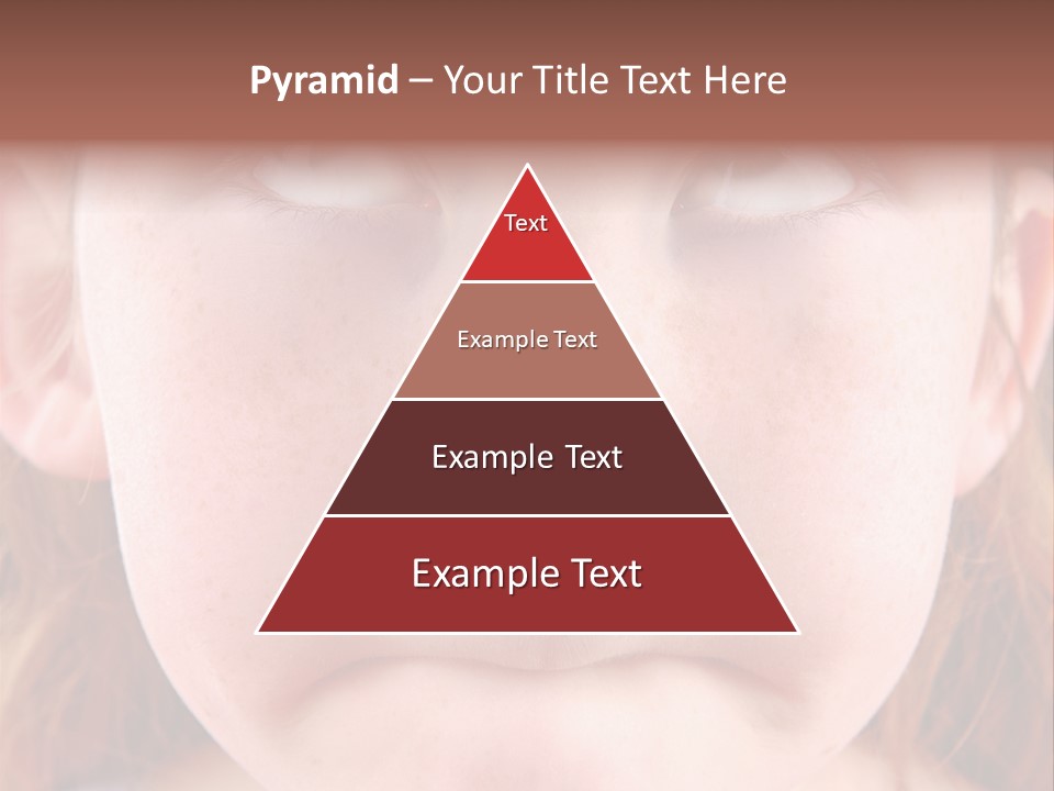 Young Girl Puckering Mouth And Rolling Eyes PowerPoint Template