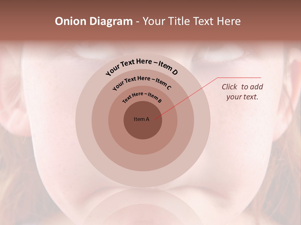 Young Girl Puckering Mouth And Rolling Eyes PowerPoint Template