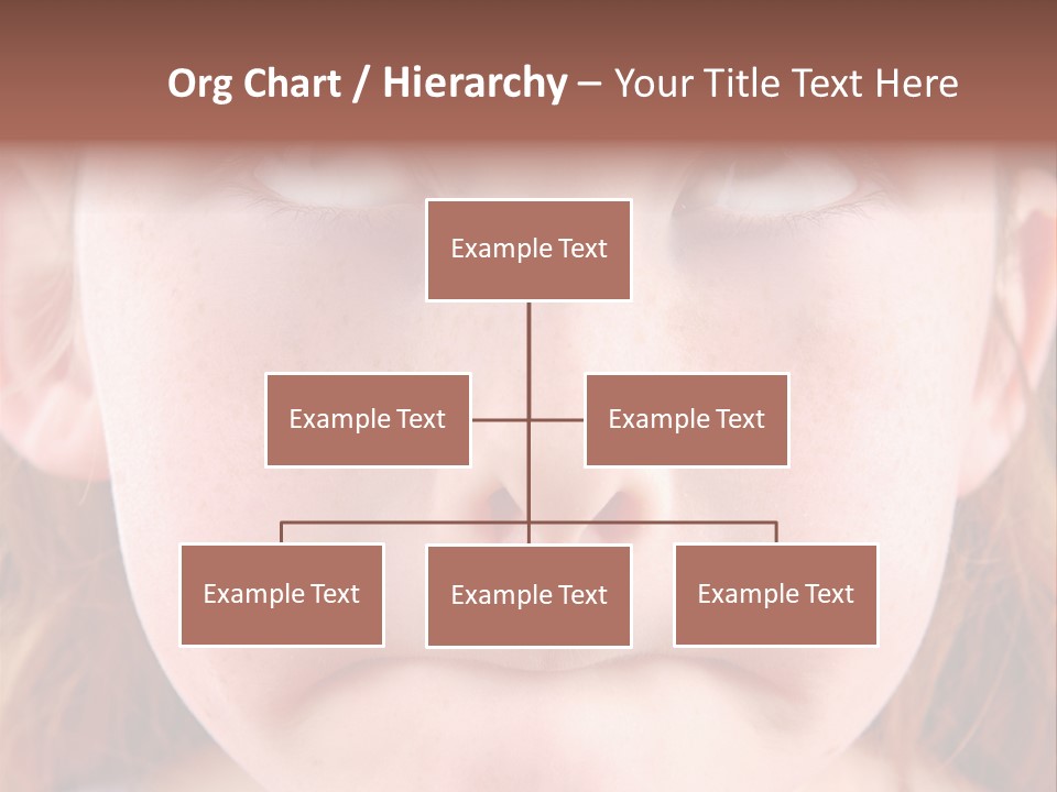 Young Girl Puckering Mouth And Rolling Eyes PowerPoint Template