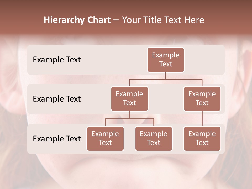 Young Girl Puckering Mouth And Rolling Eyes PowerPoint Template