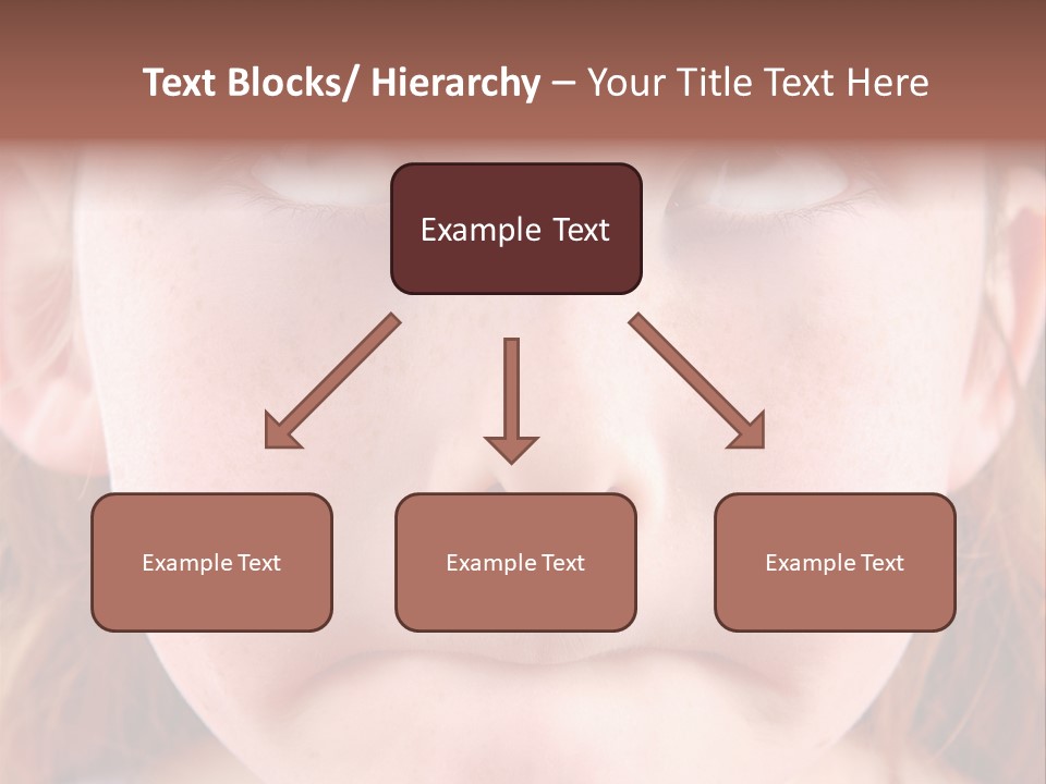 Young Girl Puckering Mouth And Rolling Eyes PowerPoint Template