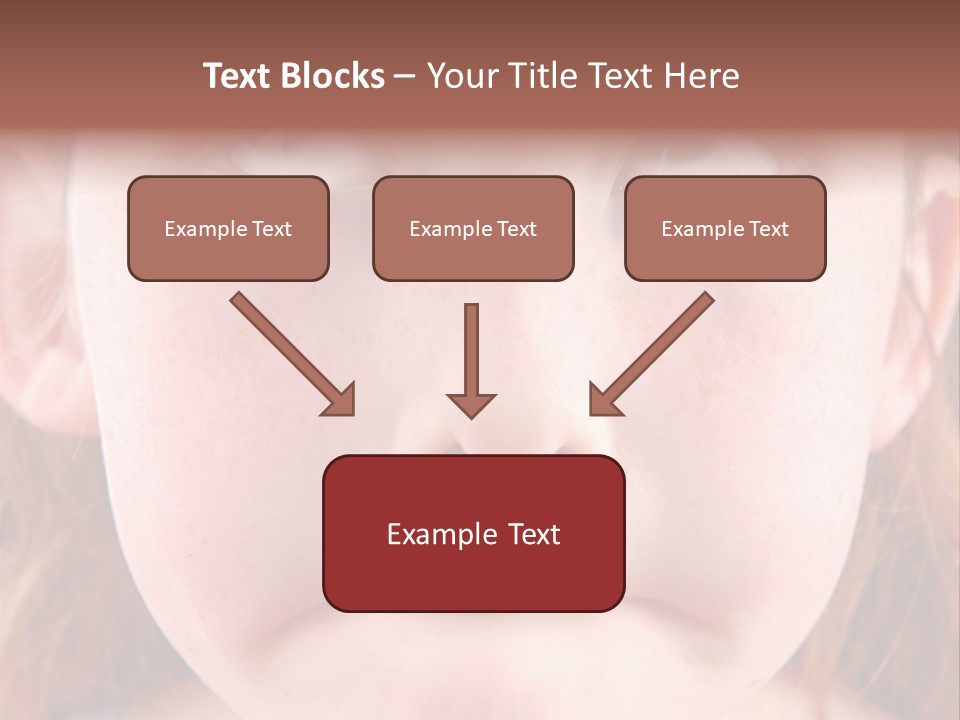 Young Girl Puckering Mouth And Rolling Eyes PowerPoint Template