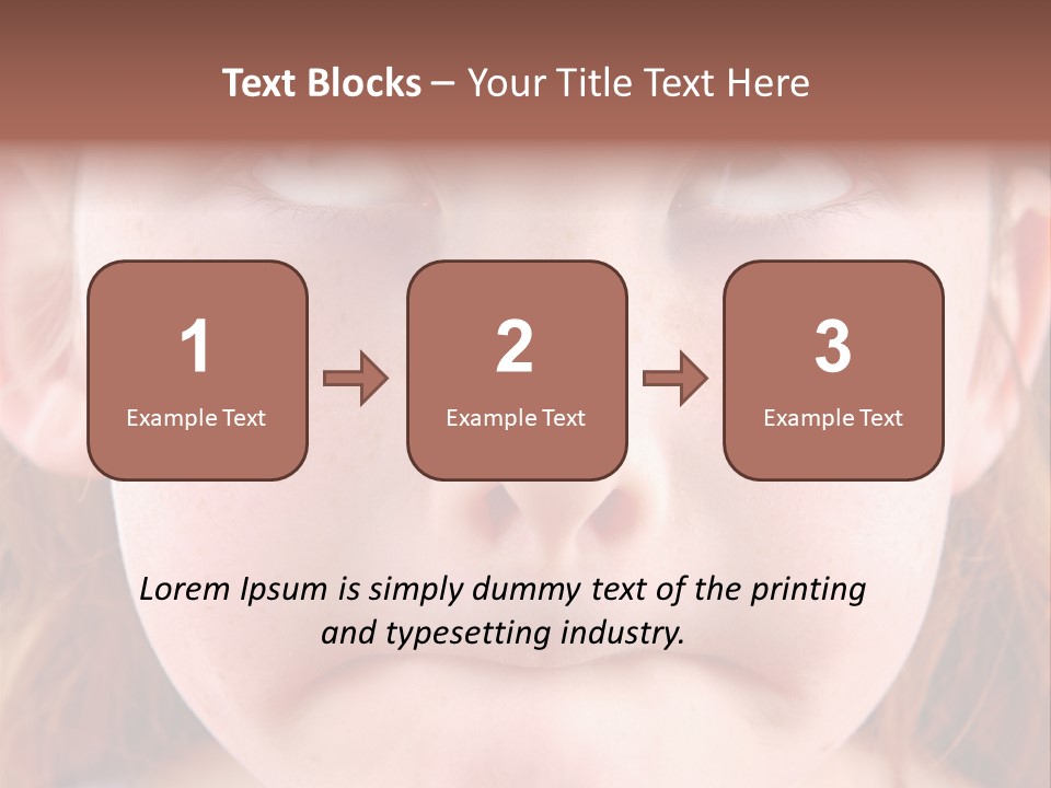 Young Girl Puckering Mouth And Rolling Eyes PowerPoint Template