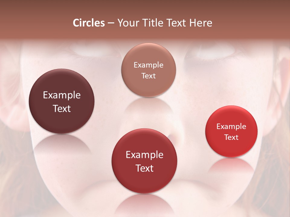 Young Girl Puckering Mouth And Rolling Eyes PowerPoint Template