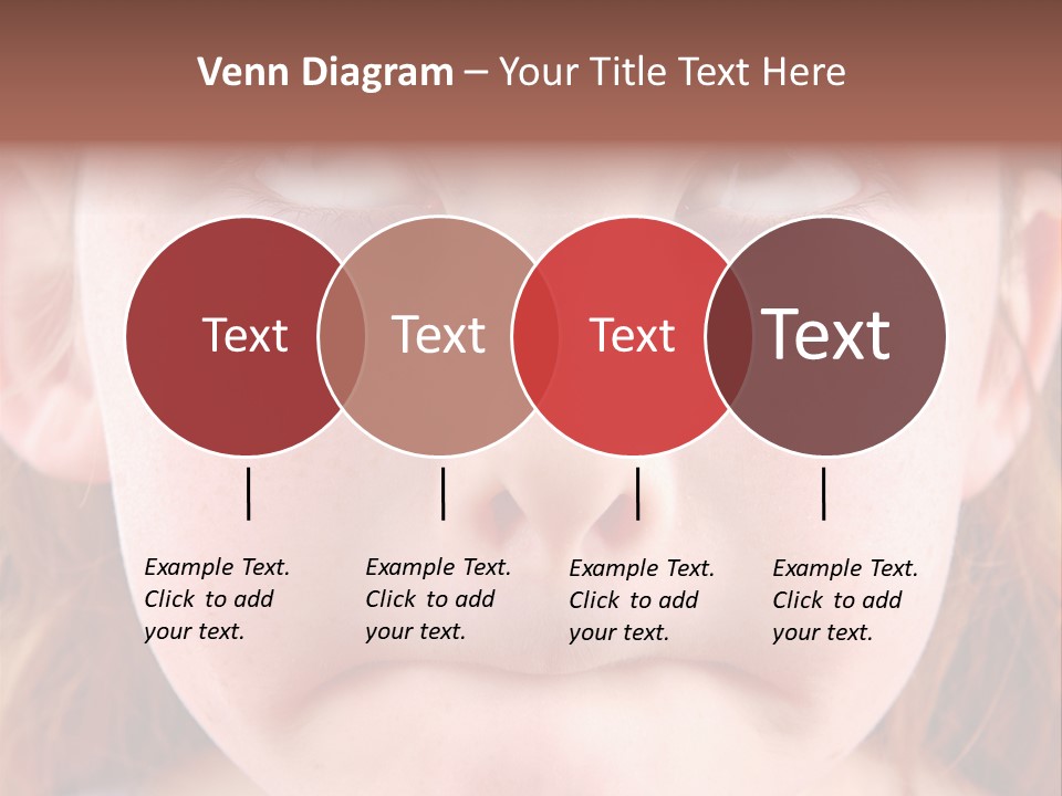 Young Girl Puckering Mouth And Rolling Eyes PowerPoint Template