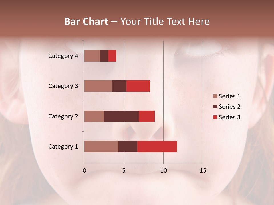 Young Girl Puckering Mouth And Rolling Eyes PowerPoint Template