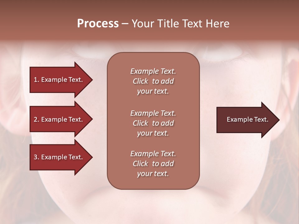 Young Girl Puckering Mouth And Rolling Eyes PowerPoint Template