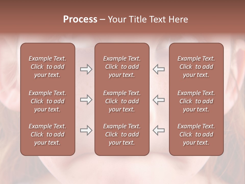 Young Girl Puckering Mouth And Rolling Eyes PowerPoint Template