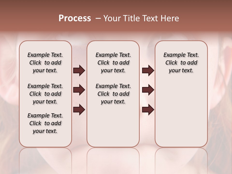 Young Girl Puckering Mouth And Rolling Eyes PowerPoint Template