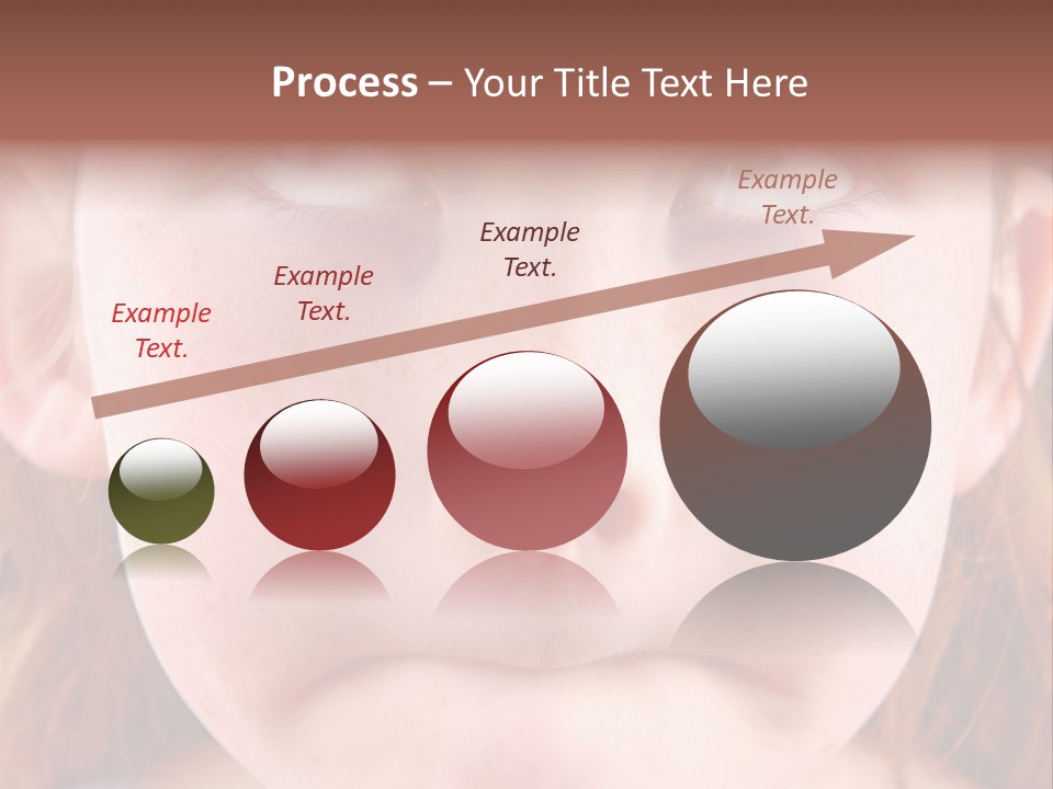 Young Girl Puckering Mouth And Rolling Eyes PowerPoint Template