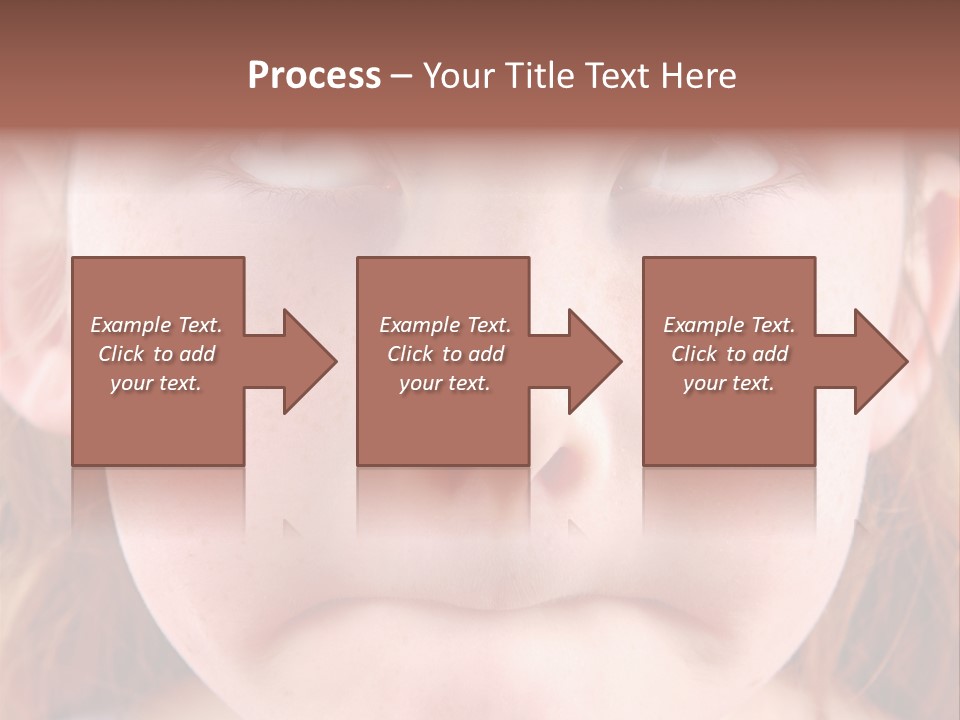 Young Girl Puckering Mouth And Rolling Eyes PowerPoint Template