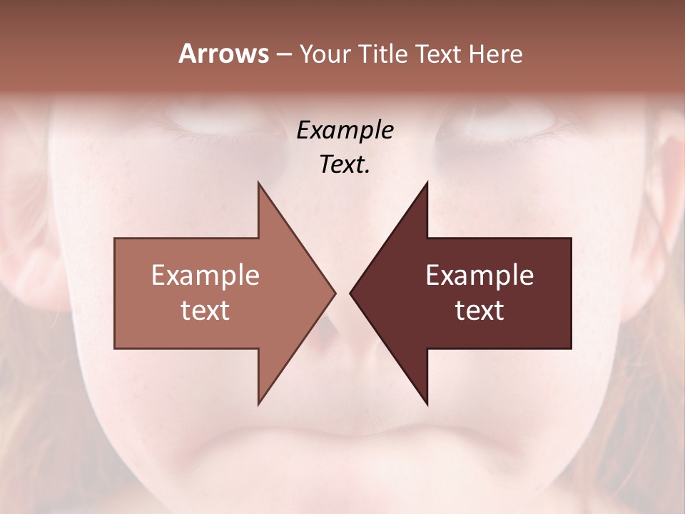 Young Girl Puckering Mouth And Rolling Eyes PowerPoint Template