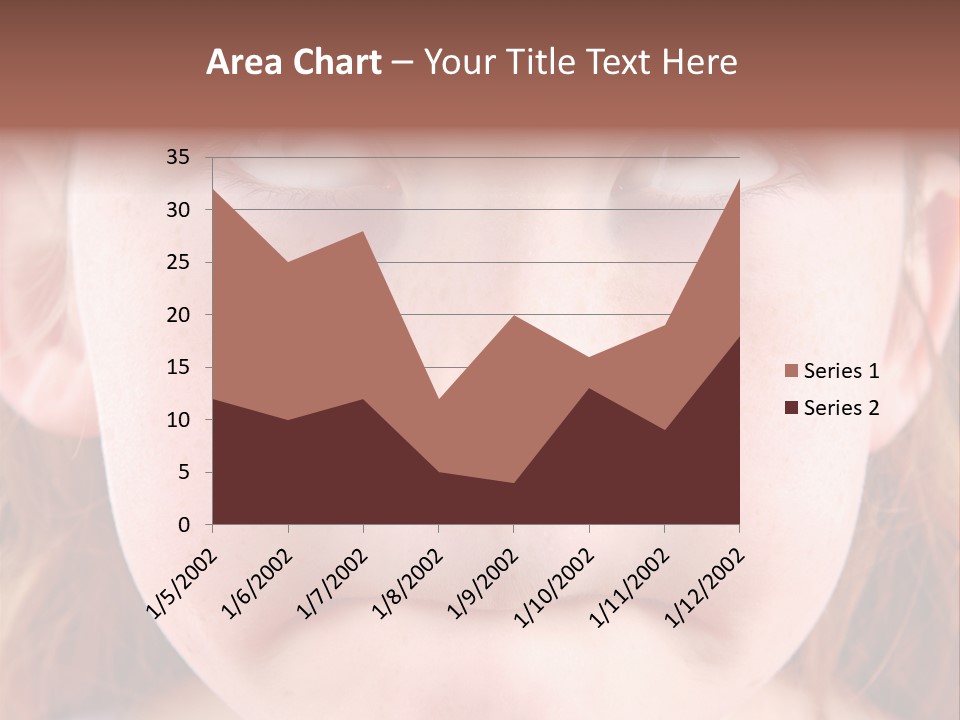 Young Girl Puckering Mouth And Rolling Eyes PowerPoint Template