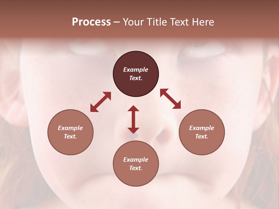 Young Girl Puckering Mouth And Rolling Eyes PowerPoint Template