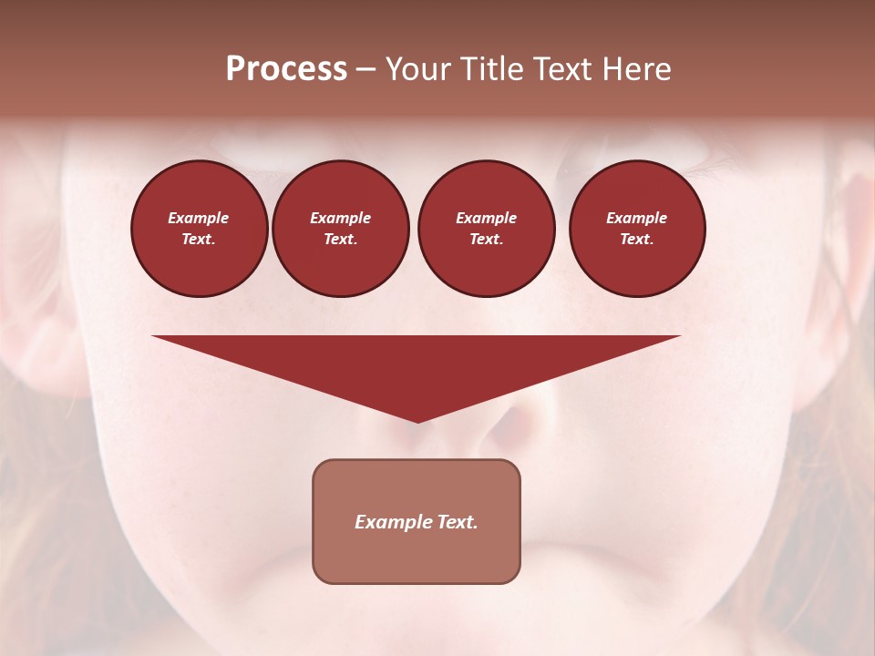 Young Girl Puckering Mouth And Rolling Eyes PowerPoint Template