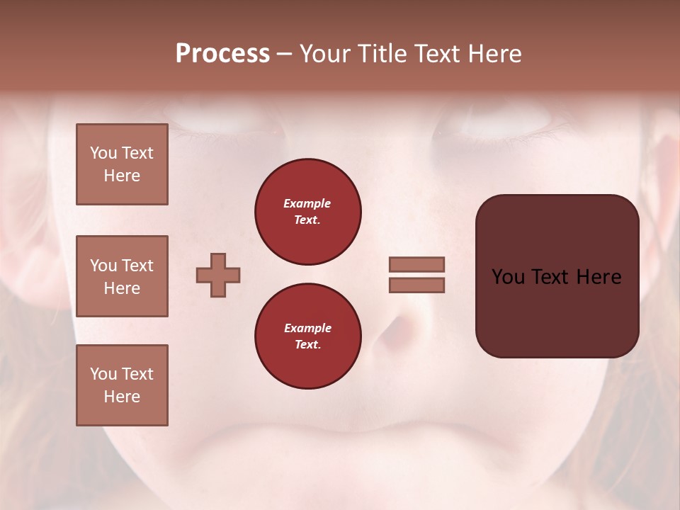 Young Girl Puckering Mouth And Rolling Eyes PowerPoint Template