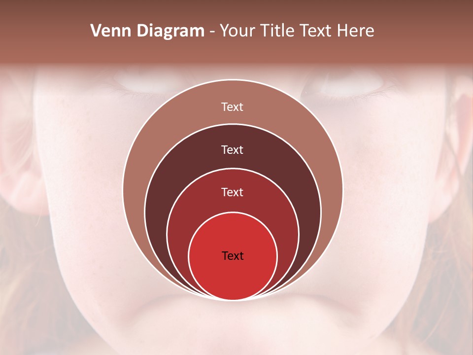 Young Girl Puckering Mouth And Rolling Eyes PowerPoint Template