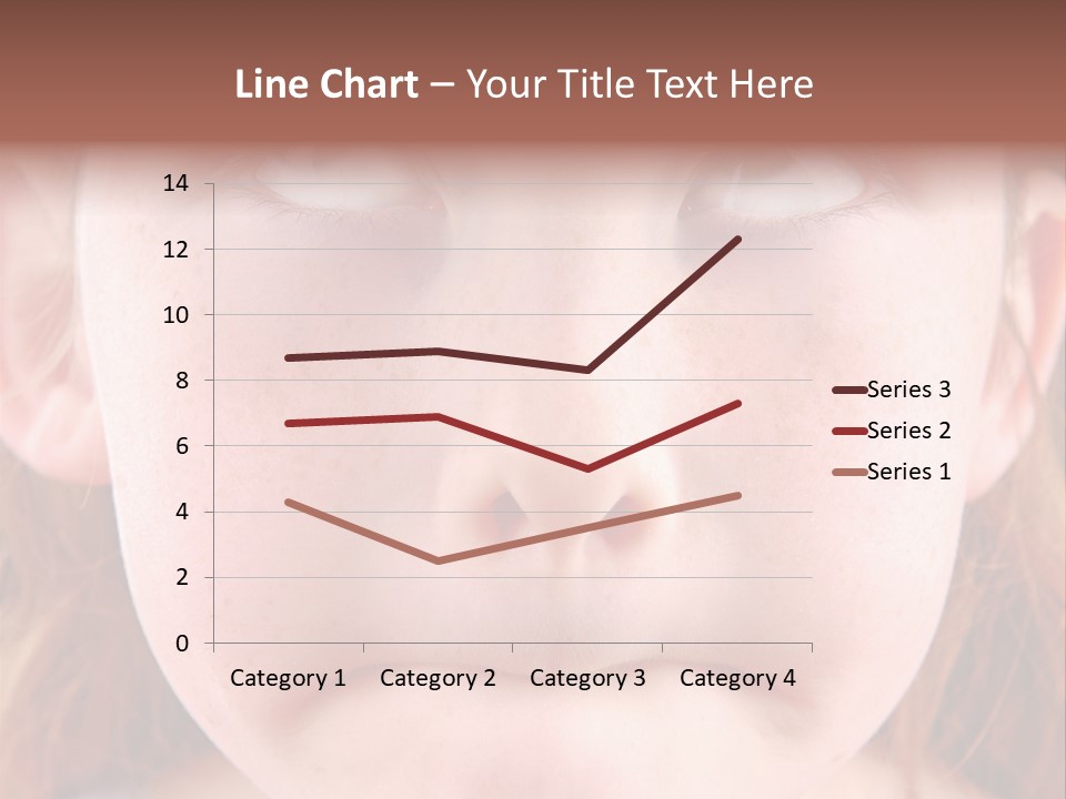 Young Girl Puckering Mouth And Rolling Eyes PowerPoint Template