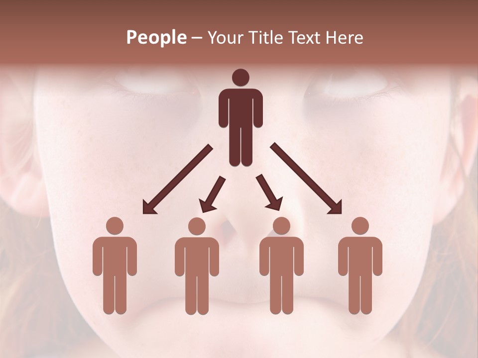 Young Girl Puckering Mouth And Rolling Eyes PowerPoint Template