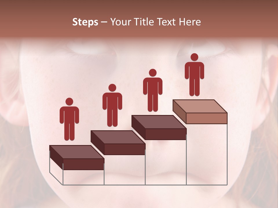 Young Girl Puckering Mouth And Rolling Eyes PowerPoint Template