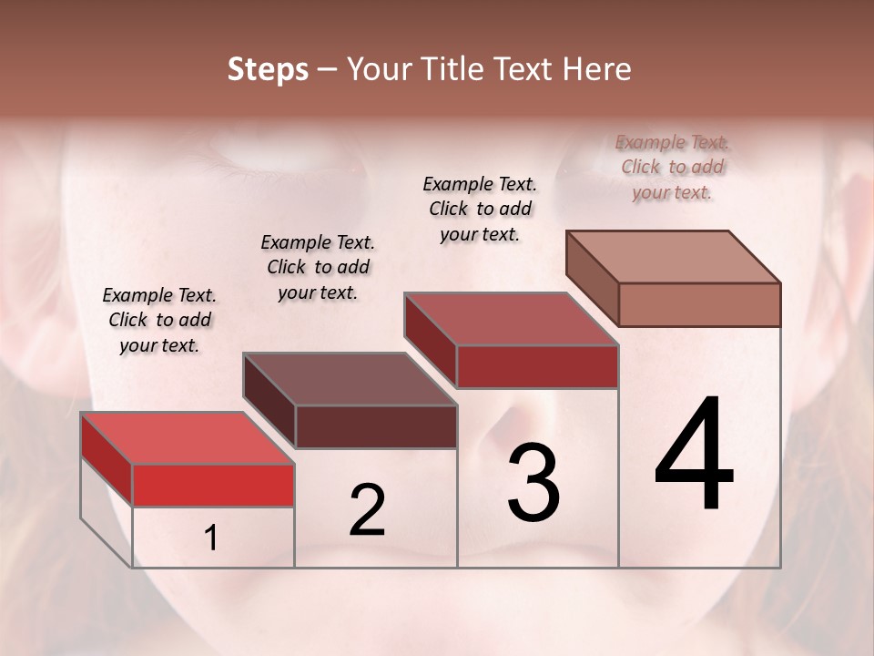 Young Girl Puckering Mouth And Rolling Eyes PowerPoint Template