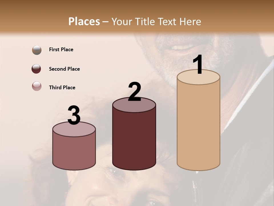 Loving Senior Couple Outdoors. Close-Up, Shallow Dof. PowerPoint Template