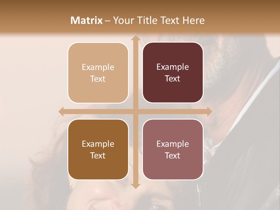 Loving Senior Couple Outdoors. Close-Up, Shallow Dof. PowerPoint Template