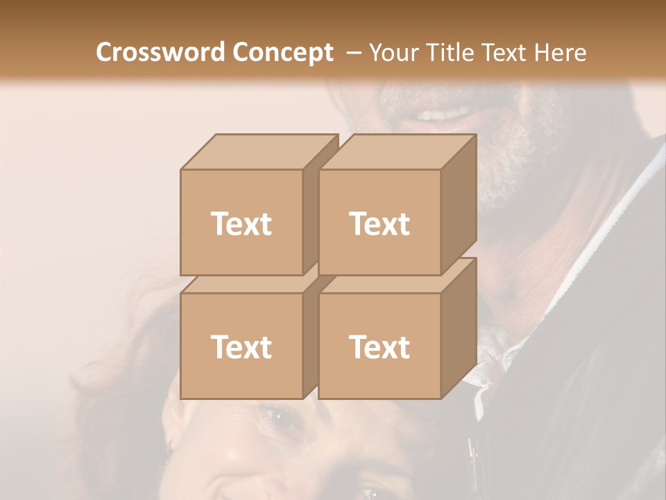 Loving Senior Couple Outdoors. Close-Up, Shallow Dof. PowerPoint Template