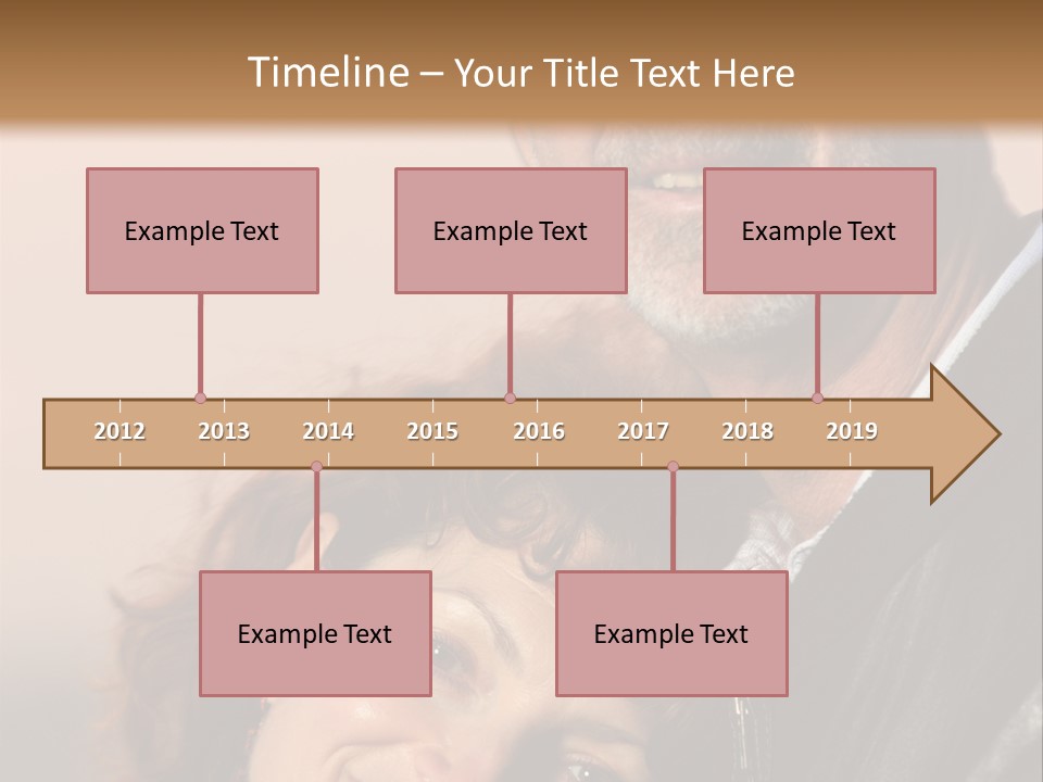 Loving Senior Couple Outdoors. Close-Up, Shallow Dof. PowerPoint Template