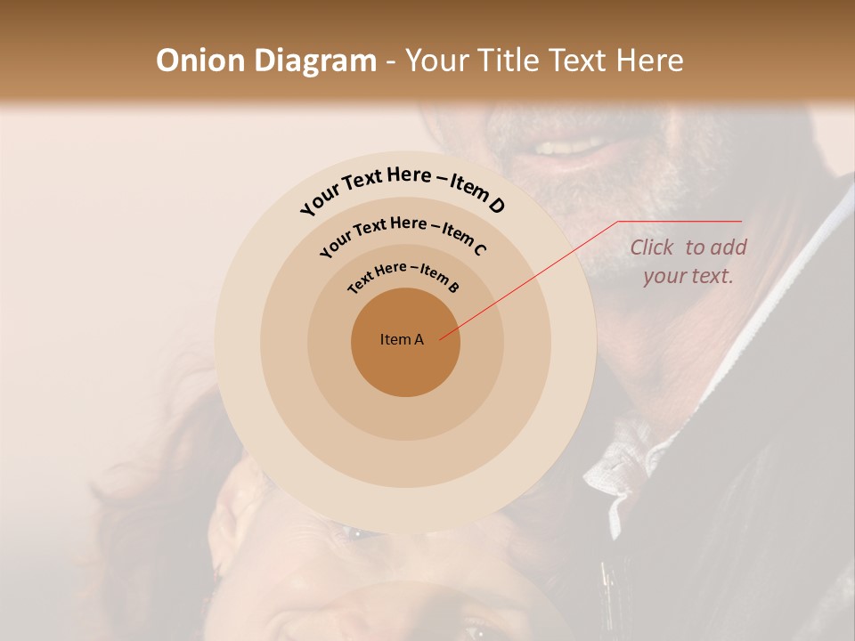 Loving Senior Couple Outdoors. Close-Up, Shallow Dof. PowerPoint Template