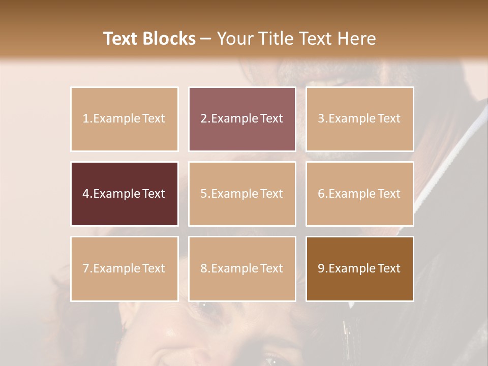 Loving Senior Couple Outdoors. Close-Up, Shallow Dof. PowerPoint Template