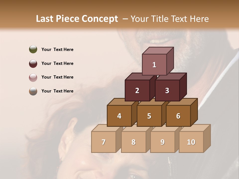 Loving Senior Couple Outdoors. Close-Up, Shallow Dof. PowerPoint Template