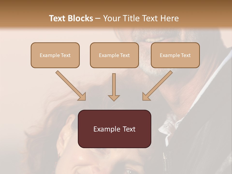 Loving Senior Couple Outdoors. Close-Up, Shallow Dof. PowerPoint Template