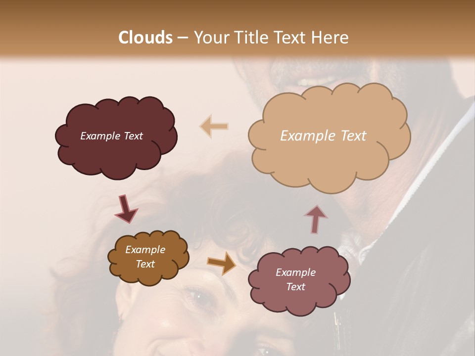 Loving Senior Couple Outdoors. Close-Up, Shallow Dof. PowerPoint Template