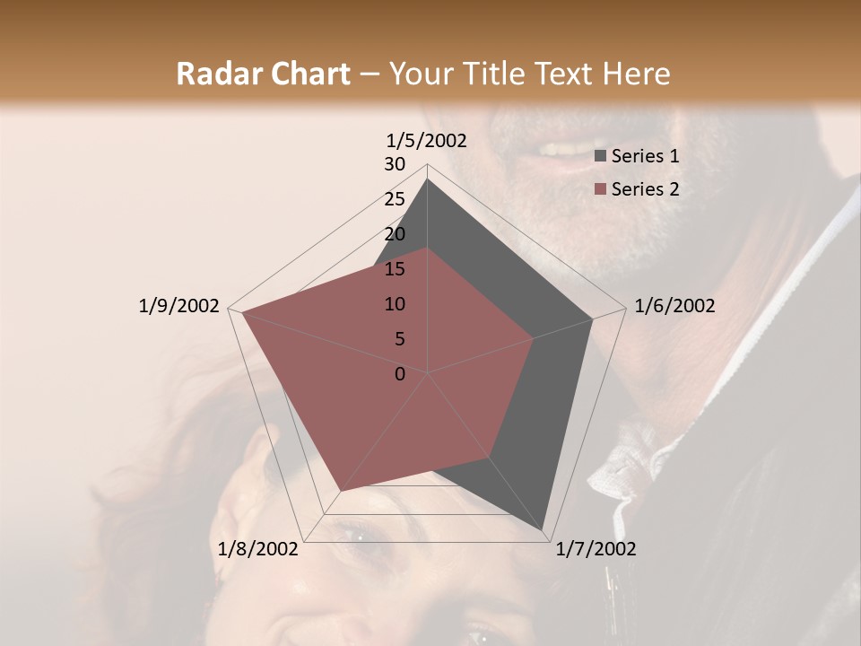 Loving Senior Couple Outdoors. Close-Up, Shallow Dof. PowerPoint Template