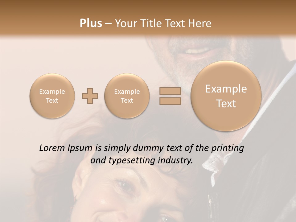 Loving Senior Couple Outdoors. Close-Up, Shallow Dof. PowerPoint Template