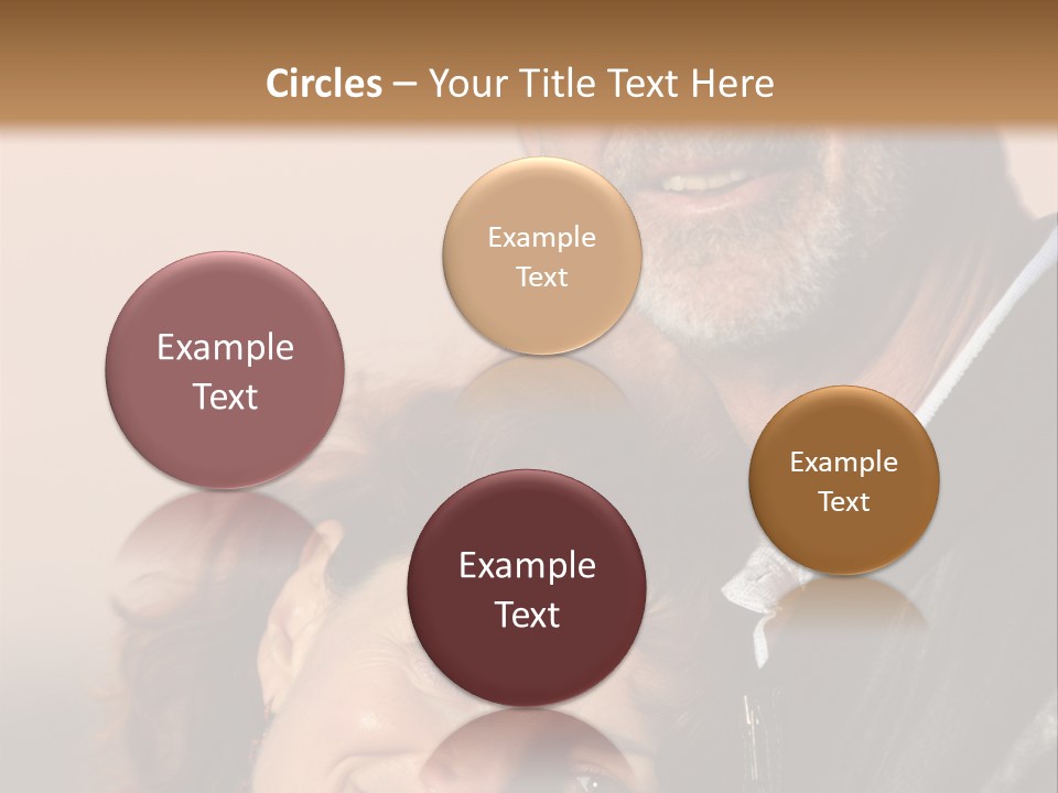 Loving Senior Couple Outdoors. Close-Up, Shallow Dof. PowerPoint Template