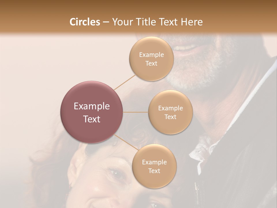 Loving Senior Couple Outdoors. Close-Up, Shallow Dof. PowerPoint Template