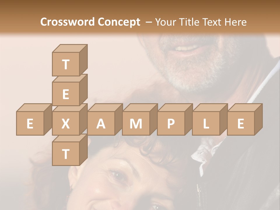 Loving Senior Couple Outdoors. Close-Up, Shallow Dof. PowerPoint Template